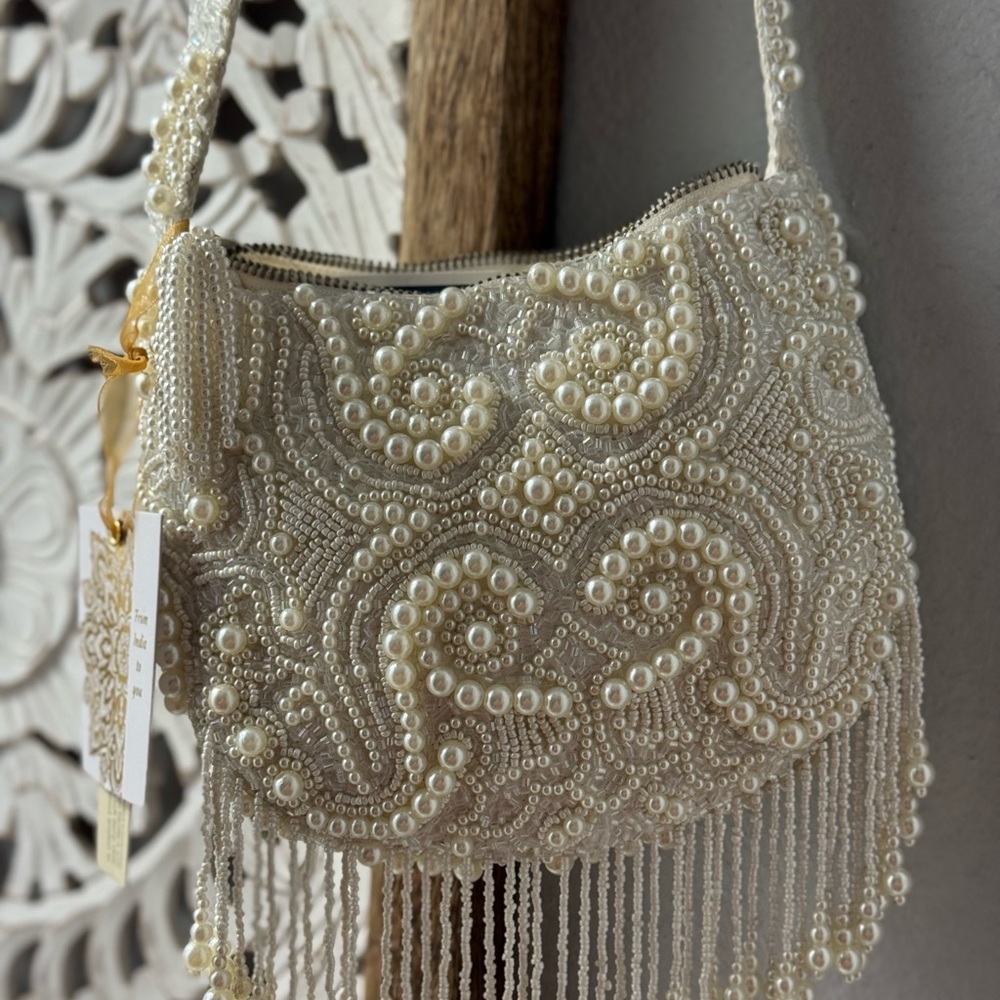 Tik Tok Viral T.J.Maxx / Marshalls Cream Beaded Handbag
